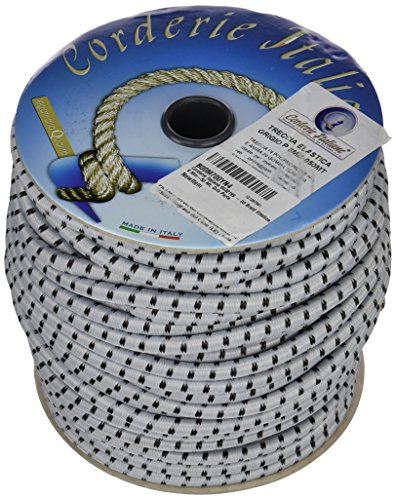 Corderie Italiane 006032199 Treccia Elastica, Grigio Perla