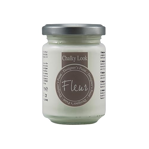 Fleur Designer'S Paint | Pittura Ad Acqua, Effetto Gesso Naturale, Extra Opaca, Fleur Chalky F07, Colore Sugar, Made In Italy, Formato Da 130 Ml
