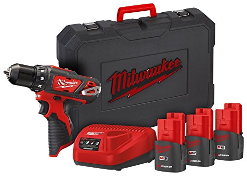 Trapano Avvitatore A Batteria Milwaukee M12Bdd Hstnn-153 C 3 X 12 V/1,5 Ah Li-Ion, 1 Pezzi, 4933459044
