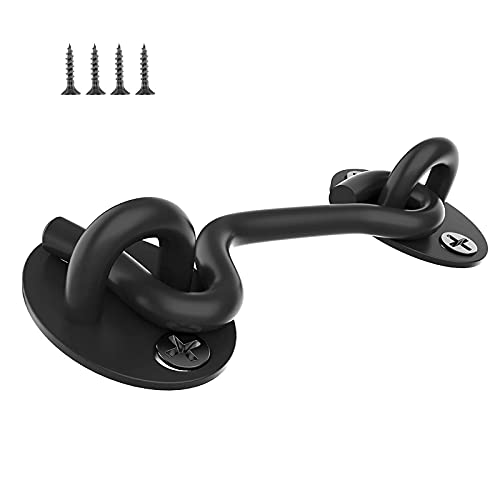 Haobin Chiavistello Cabina Gancio Porta Acciaio Inossidabile Gancio Porta In Acciaio Inox Serratura Gancio Con Viti Di Fissaggio,Per Porte Di Stalla,B