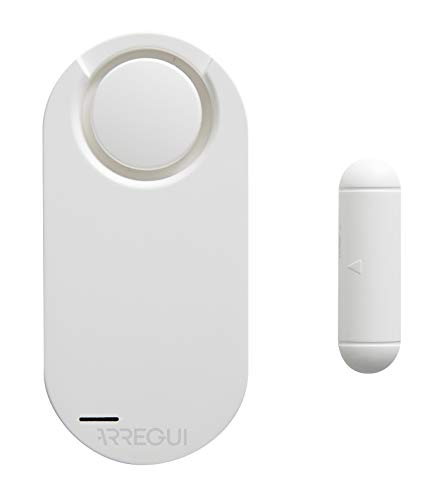Arregui Al011 Allarme Per Casa E Abitazioni | Sensore Di Allarme Per Porte E Finestre Con Telecomando | Alarme Sonoro Wireless Con Batteria | Antifurt