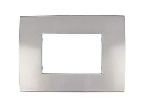 Sandasdon Sd98003-7 Placca Confort 3M Silver Compatibile Vimar Arke