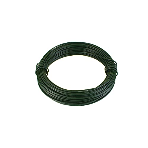 Filo Di Ferro Zincato Rivestito Pvc Verde Diametro 1,8 Mm. 50 Mt.
