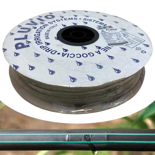 Atp | Manichetta Gocciolante "Pluvio" 16 Mm Passo 30 Cm, Tubo Piatto Per Irrigazione A Goccia, 2 Litri/Ora, 8 Mils, Bobina Da 250 Metri - Made In Ital
