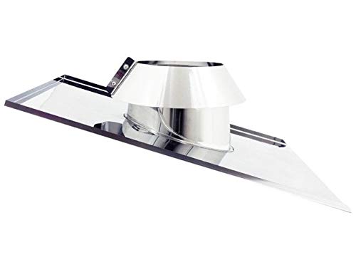 Faldale Inclinato Inox 6 Decimi Aisi 304 Per Canna Fumaria (250Mm)