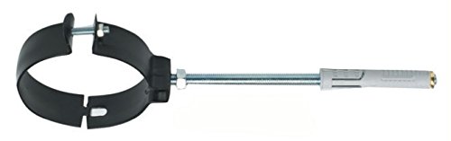 Collare Ø 80 Fascetta Murale Reggitubo Per Stufe Nero Opaco Canna Fumaria Stufa A Pellet Made In Italy