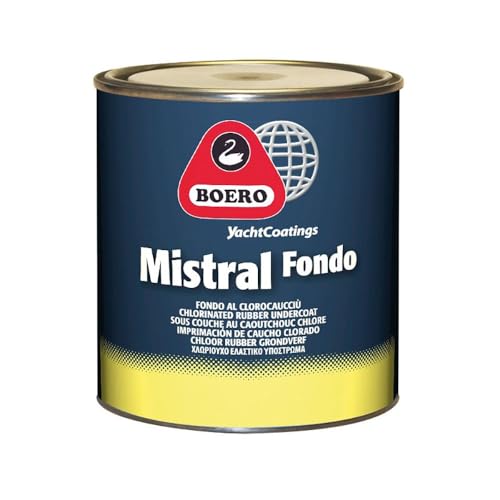 Boero Yacht Coatings Mistral Fondo Al Clorocaucciu', Colore: 051 Grigio Metallizzato, Size: 2,5 L