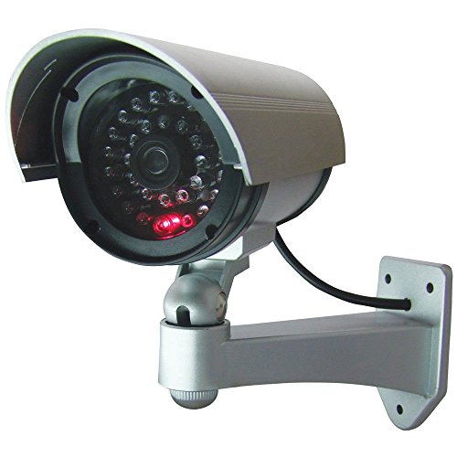 Telecamera Da Esterno Finta Dummy Cam 30 Finti Led Con Lampeggiante Ir Infrarossi Design Professionale Cctv Mws
