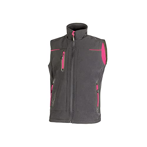 U-Power Universe, Giubbino Smanicato, Gilet Softshell, Con Fodera In Micropile, Tessuto Impermeabile, Antivento, Traspirante, Zip Intera, Multitasche