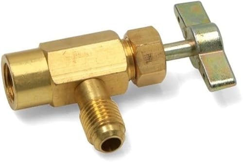 Rubinetto Valvola Con Spillo Cartuccia Bombola Solo Usa E Getta R600A R290 R436 7/16Fx1/4M