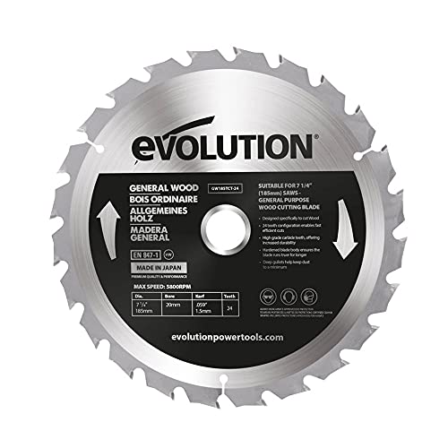 Evolution Power Tools Gw185Tct-24 - Lama Per Sega, 185 Mm