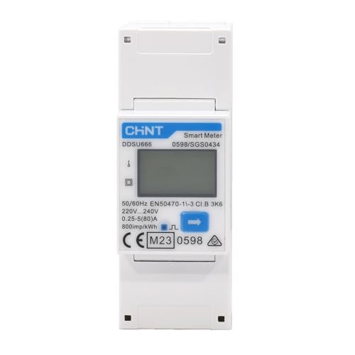 Chint Dtsu666/Ddsu666 (Dc/Ct) Contatore Trifase/Misuratore Monofase Contatore Ca Su Guida Din Con Rs485 (Modbus Rtu), Certificato Mid Per La Fatturazi