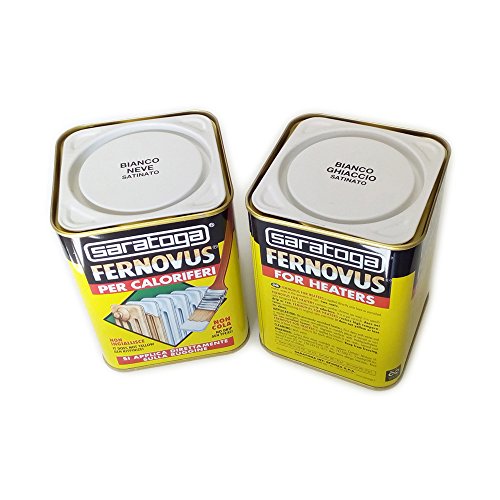 Saratoga Fernovus Speciale Per Caloriferi 750Ml Smalto Bianco Ghiaccio Satinato Per Termosifoni Diretto Su Ruggine