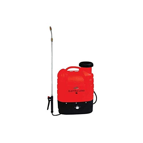 Dettagli Su Pompa A Spalla Lt.16 Pompa A Zaino Elettrica A Batteria Litio 12V 8Ah Elettra