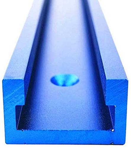 Fafeicy T-Track T-Slot Track, Blue Binario A T Tipo In Alluminio, T-Track Miter Track Jig Slot Per Sega Da Tavolo, Strumento Per La Lavorazione Del Le