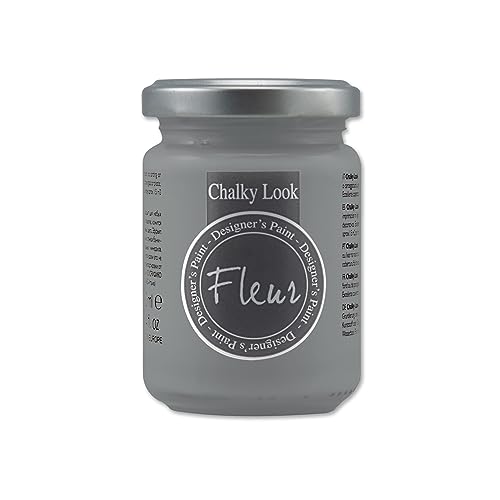 Fleur Designer'S Paint | Pittura Ad Acqua, Effetto Gesso Naturale, Extra Opaca, Fleur Chalky F75, Colore Smoky, Made In Italy, Formato Da 130 Ml