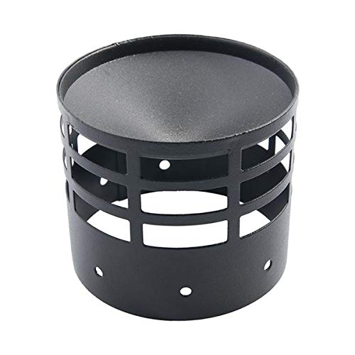 Terminale Scarico A Parete Canna Fumaria 80 Mm In Acciaio Inox Verniciato Nero Canna Fumaria Pellet