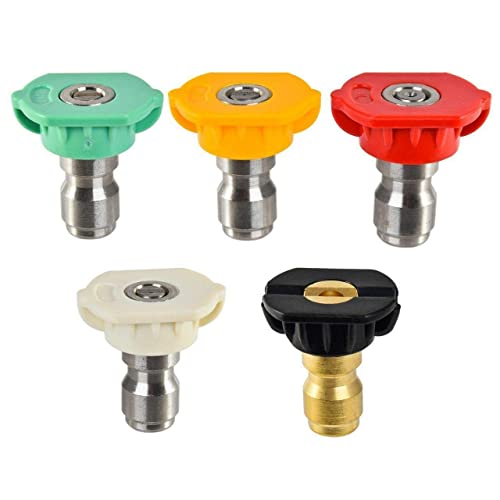 Fai Top Ugelli Spruzzatore Adattatore Per Idropulitrice,1/4 Attacco Rapido Gradi Multipli Idropulitrici Parti Angolari Di Rotazione Kit Di Punte Per G