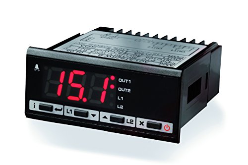 Fantini Cosmi L02Cm1 Termostato On/Off, P.I.D. A 1 Uscita, 230 V, Nero