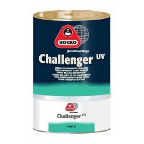 Boero Yacht Coatings Challenger Uv Vernice Bicomponente Brillante, Colore: 000 Trasparente, Size: 0,75 L