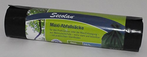 1X5 Bolsas Basura Secolan Maxi 240 L Verde/Negro
