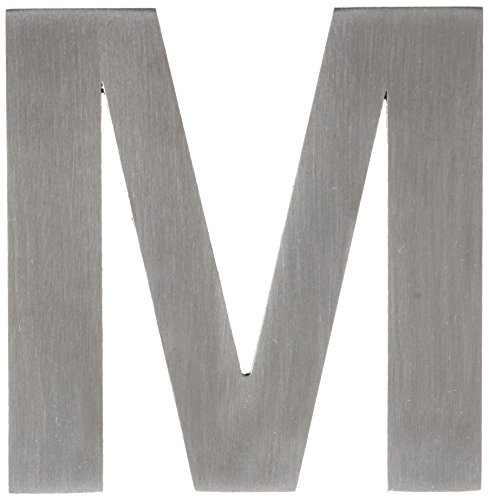 Btv 71472 - Placa 'M' Inox. Alto 8,5 Cm
