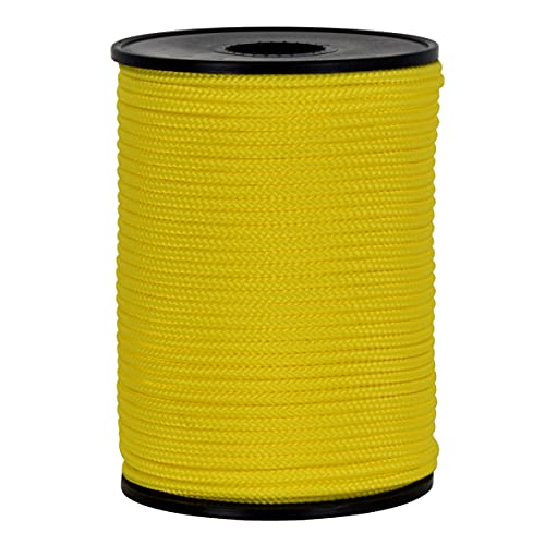 Corderie Italiane 002002437 Cordino Colorato Hobby, Giallo, 2.5 Mm, 250 M