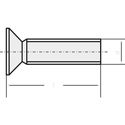 Toolcraft 888092 Viti Svasate M4 16 Mm Esalobato Din 965 Acciaio Zincato 100 Pz.