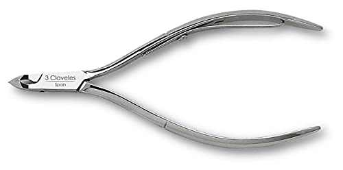 3 Claveles Alicate Cutícula De 11,5 Cm Con Boca Corte De 3 Mm, Acero Carbono, Forjada, Niquelada, Para Cortar O Remover Cutículas De Manos Y Pies, 46 