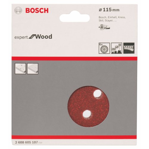 Bosch Home And Garden Excéntrica C430: 115Mm 8P. Set 6
