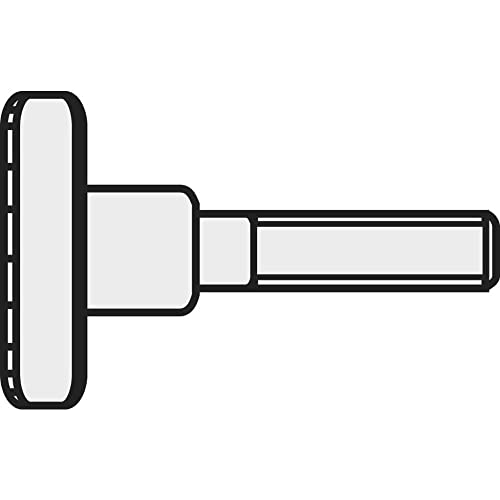 Toolcraft M4* 8 D464-5.8:A2K 192173 Viti Zigrinate M4 8 Mm Din 464 Acciaio Galvanizzato Zinco 10 Pz.