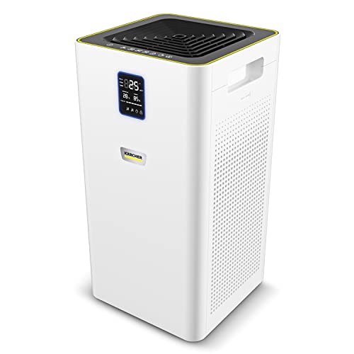 Kärcher Af 50 - Purificatore D'Aria Per Casa E Ufficio, Silenzioso, 5 Livelli Di Potenza, 2 Filtri Hepa Con Carbone Attivo Antibatterico, Elimina Batt