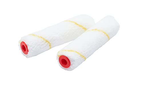 Prodec Advance Arre014 - Confezione Da 2 Mini Rulli In Microfibra A Pelo Corto Per Una Finitura Liscia Con Emulsione, Lucido, Satinato, Vernice, Macch