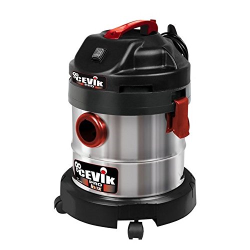 Cevik, Ce Pro20X Aspiratori Industriali, 250 W, 20 L, Contenitore In Acciaio Inox, Con Accessori