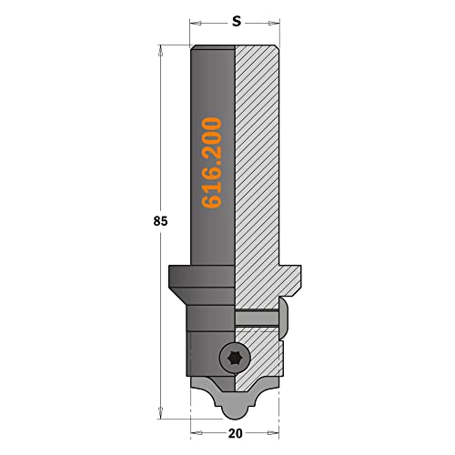 Cmt 616.003 - Cuchilla Perfilada Para Mdf (Fresa 616.200)