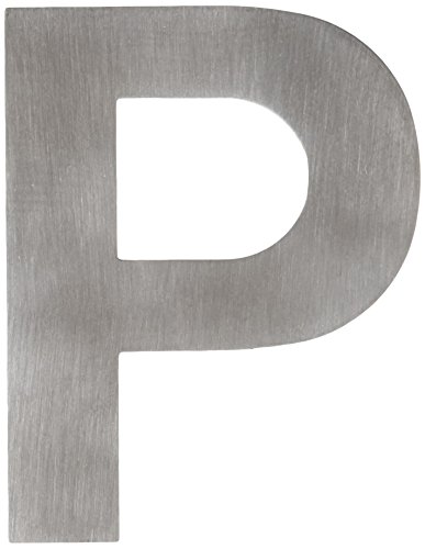 Btv 71476 - Placa 'P' Inox. Alto 8,5 Cm