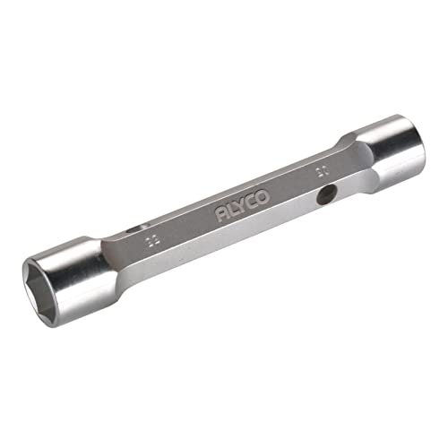 Alyco 191420 - Llave De Tubo Hexagonal Cr-V Cromado Satinado Bocas Forjadas Une 16586 12X13 Mm