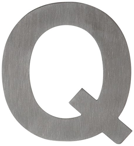 Btv 71477 - Placa 'Q' Inox. Alto 8,5 Cm
