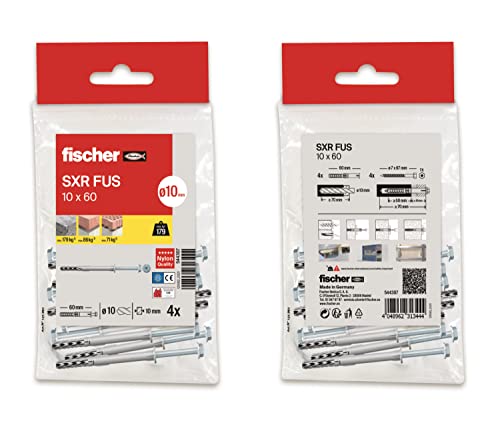 Fischer 544309 Borsa Sxr, 10X100/4 Pz, Multicolore