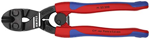 Knipex 7122200 Comfort Grip Angled High Leverage Cobolt Cut, 71 22 200