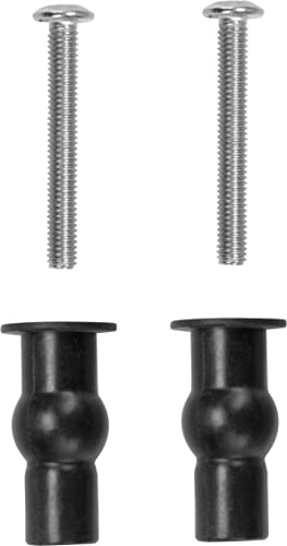 Cornat Tec365080 - Kit Adatto Per Tutti I Sedili Wc Standard, Sistema In Acciaio Inox E Gomma, Set Di Montaggio, Parti Di Ricambio, Accessori, Colore: