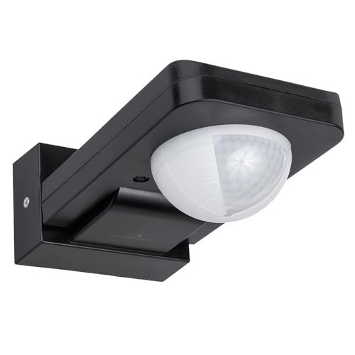 Maclean Mce243 B Sensore Di Movimento A Infrarossi Con Sensore Crepuscolare Campo Di Rilevamento Di 360° Fino A 20 M Sensore Ip65 Max 2000W (Nero)