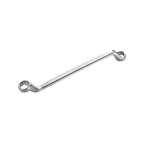 Alyco 191133 - Llave De Estrella Acodada Cr-V Satinado Mate Bocas Pulidas Une 16522 Din 838 17X19 Mm