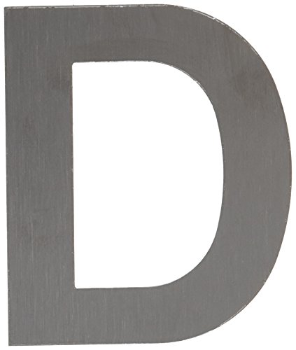 Btv 71463 - Placa 'D' Inox. Alto 8,5 Cm