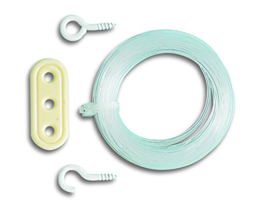 Chapuis Ny1 Fili Nylon + 1 Gancio + 1 Piton + 1 Tenditore – Resistenza Alla Rottura Indicativa 10 Kg – Diametro 1 Mm – Lunghezza 10 M, Trasparente