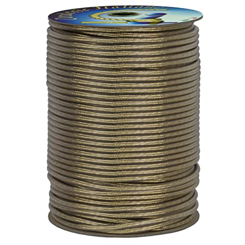 Corderie Italiane 002044499 Cavo Stendibiancheria, Acciaio Ottone, 4 Mm, 100 Mt, Ottonato
