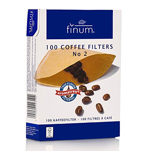Finum - Filtri Per Caffè N. 2, In Carta, 100 Pezzi, Colore Marrone