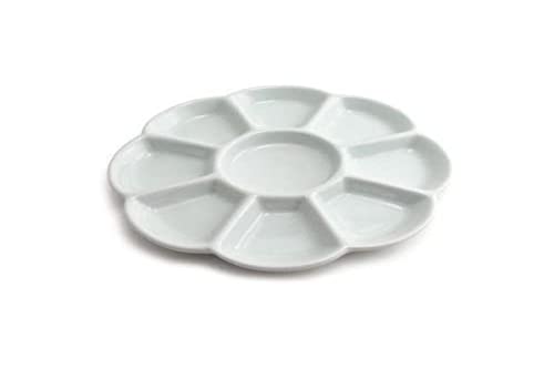 Keramikpalette Aus Porzellan, Rund, 19 Cm