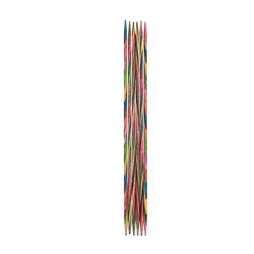 Knitpro - Ago Con Punta Doppia Symfonie, In Legno, Dimensioni: 15 Cm 2.5Mm