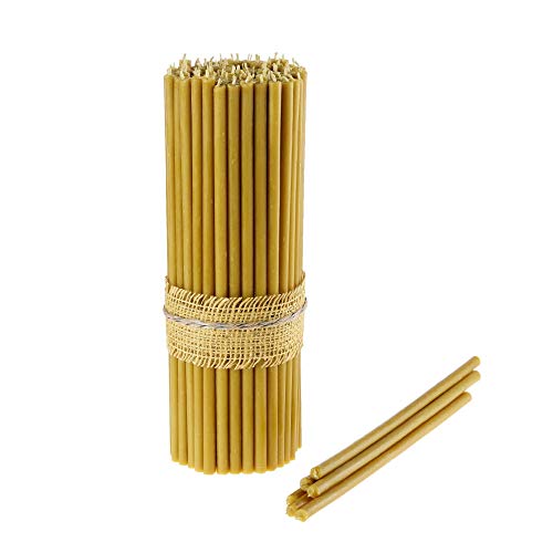 Danilovo Candele Profumate In Pura Cera D’Api – Candele Chiesa Ortodossa Per Preghiere, Natale, Lunghe, Morbide, N30, Altezza 29,5 Centimetri, 50 Pz